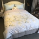 Bộ đồ giường bằng vải cotton bốn mảnh 1.8 / 2.0m tấm vải chéo đôi