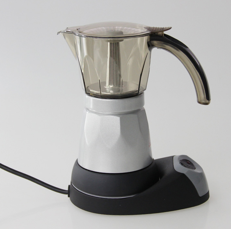 Electric heating Moka jug Coffee pot Serie Moka coffee maker Home Electric coffee maker Boiled Coffee Aluminum 6 Shares