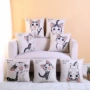 lõi tựa lưng đáng yêu pho mát mèo cartoon đệm giường sofa gối đệm chứa bông in vải mùa hè - Trở lại đệm / Bolsters gối tựa lưng cho bà bầu