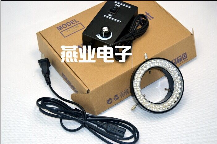 Special price 60 LED inner diameter 60MM microscope light source lamp source body view electron microscope adjustable ring light source