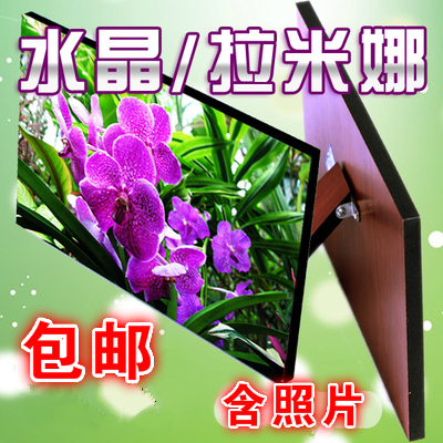 Lamina crystal print photo Studio set up table photo customization do wedding photo enlargement wall hanging photo photo frame production