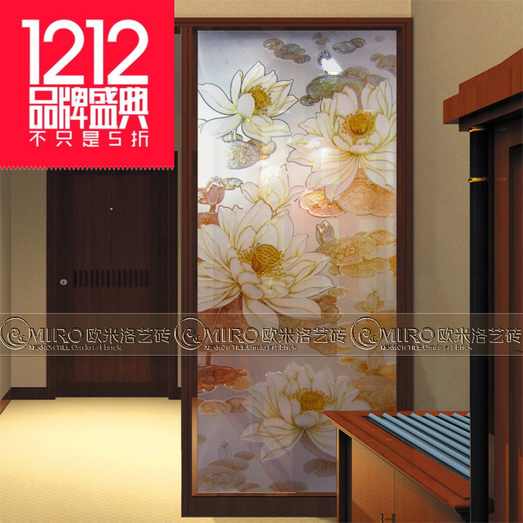 Smallpox Ceiling Art Glass Chinese mobile door Xuanguan Screen partition Deep engraving Two-sided transmission door flutter