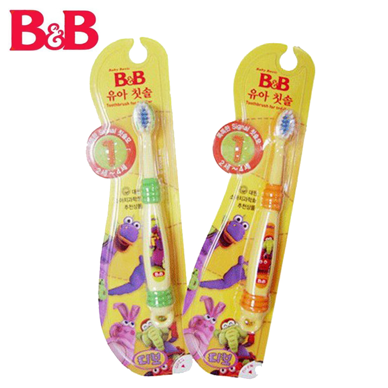 韩国保宁B&B 幼儿软毛儿童牙刷 2-4岁 1阶段