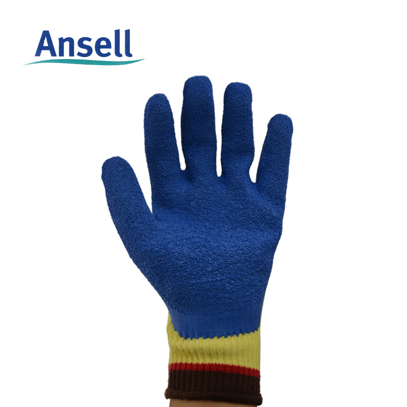 ANSELL Ansell 80-600 Natural Rubber Coated Cut Resistant Gloves Comfortable, Wear Resistant, Slip Resistant, Oil Resistant