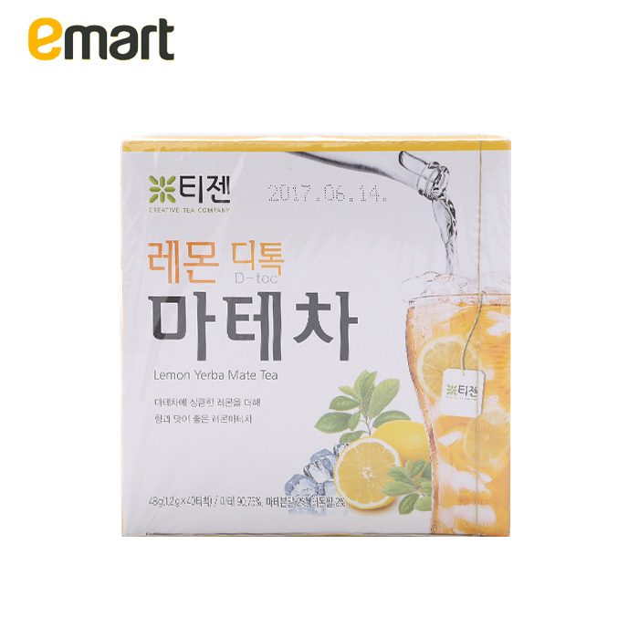 *EMART TEAZEN纤体茶 柠檬马黛茶48g(1.2gx 40 袋)泡装 自然晾晒