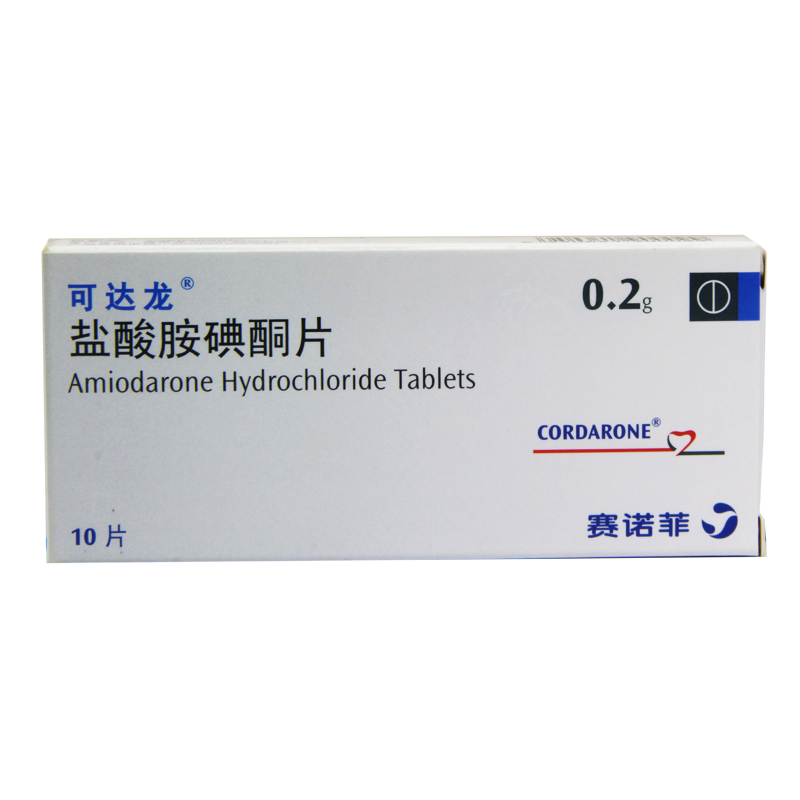 可达龙 可达龙 盐酸胺碘酮片 0.2g*10片/盒