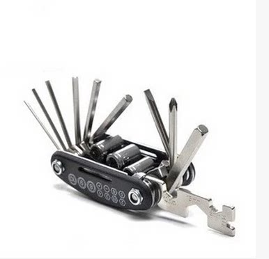 Bicycle 15 in 1 multi-function car repair portable combination tool installation and maintenance hex screwdriver tool