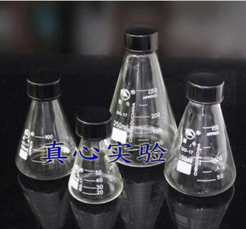 实验器材　1000ml 玻璃螺口三角烧瓶/螺口锥形瓶　带盖