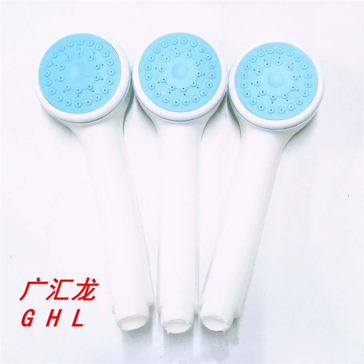 shower plastic shower head three sets shower head suit bathroom bath head ABS plastic pressurized flower sprinkle head