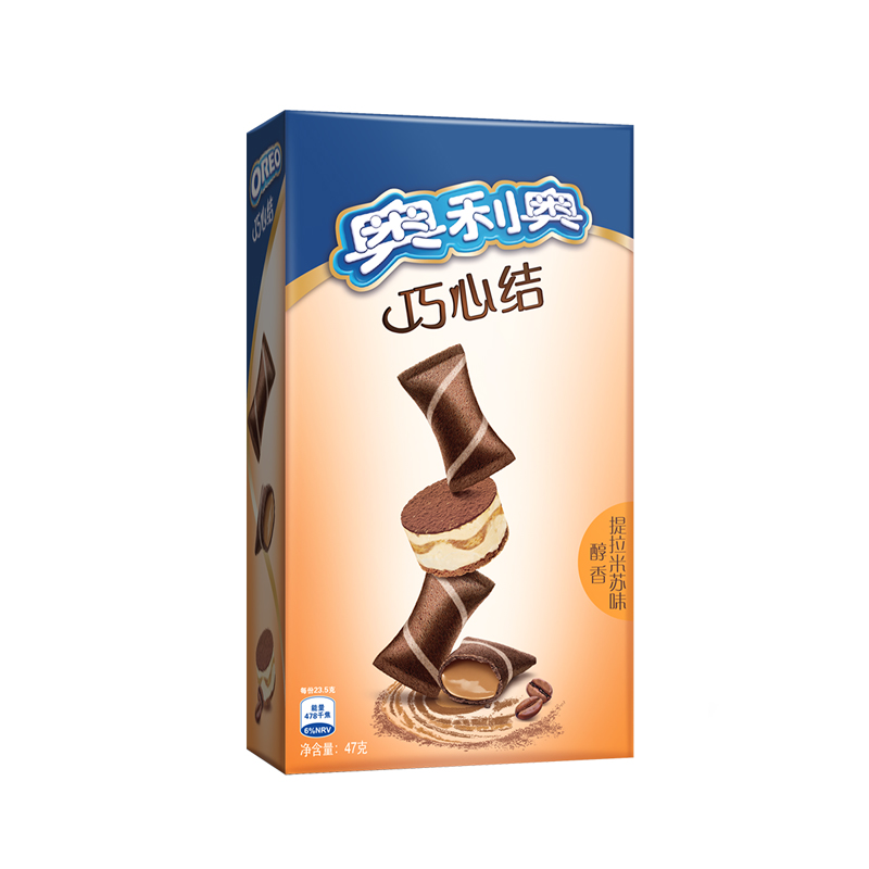 【天猫超市】亿滋 奥利奥巧心结醇香提拉米苏味47g 办公室小零食