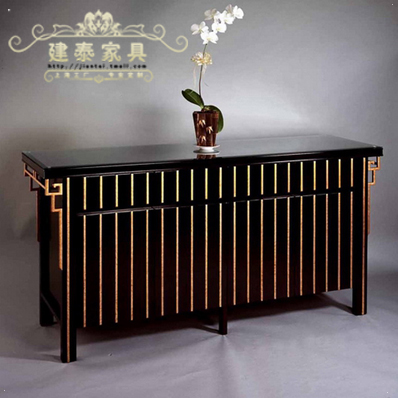 建泰新中式实木雕刻鞋柜mm040