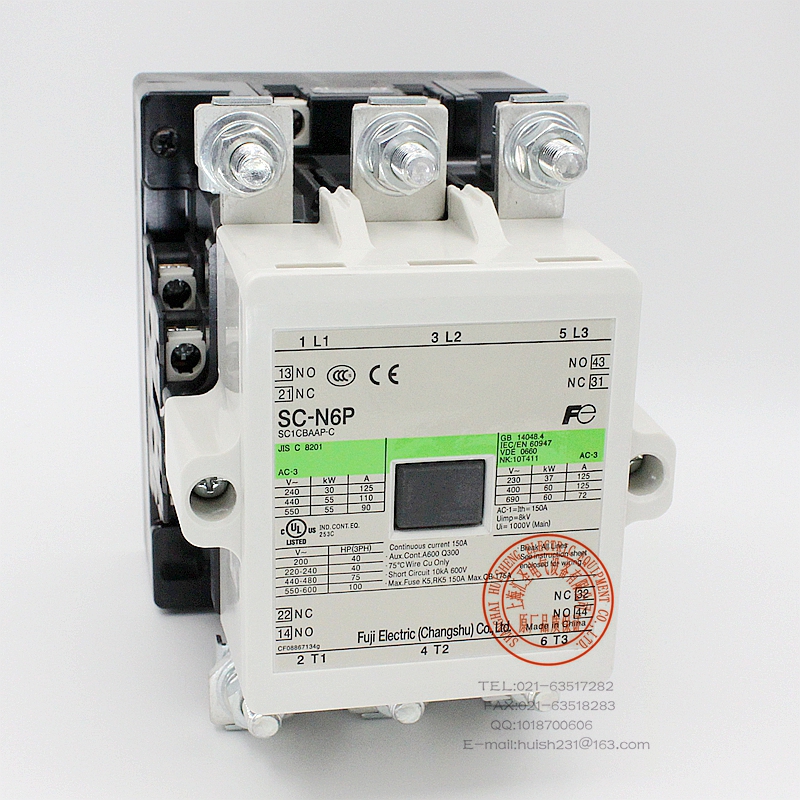FUJI FUJI Low Voltage Contactor AC Contactor SC-N6P SC1CBAAP-C
