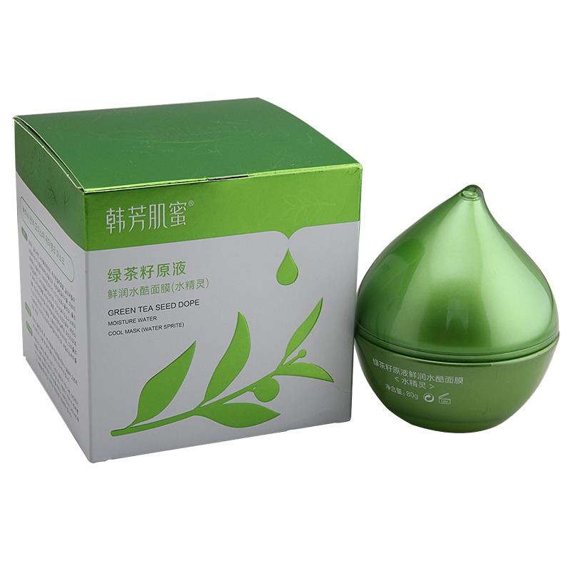 包邮 韩芳肌蜜 绿茶籽原液鲜润水酷面膜80g 正品