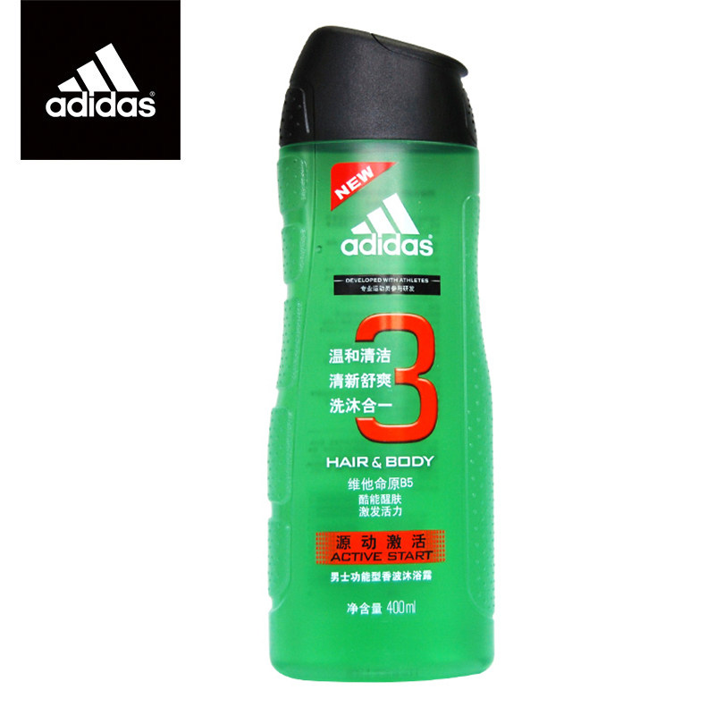 【天猫超市】阿迪达斯男士沐浴露源动激活400ml沐浴加洗发二合一