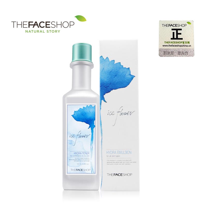 The Face Shop冰花水润爽肤水/化妆精华水清爽控油补水保湿滋润女