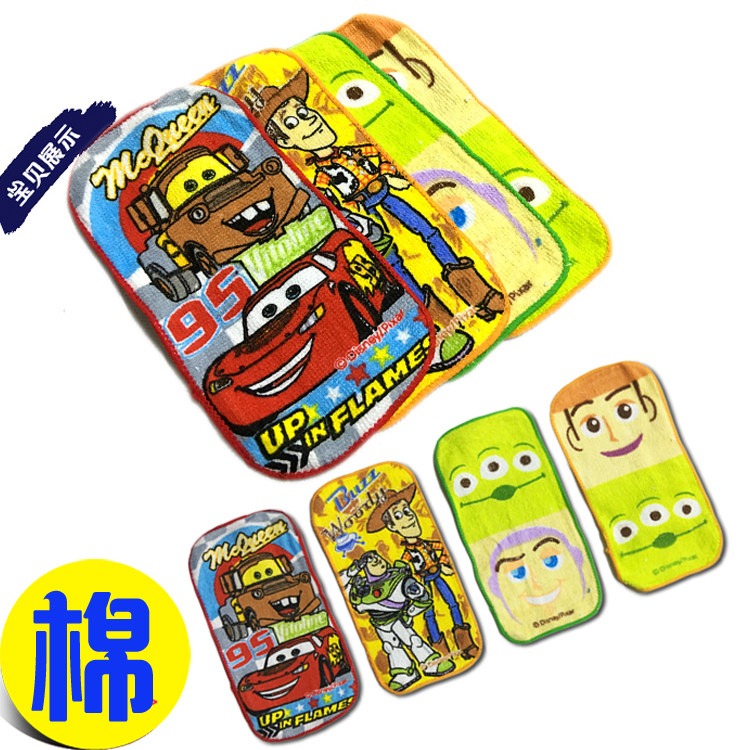 Cartoon Cars McQueen Toy Story Baby Towel Series Cotton Long Handkerchief Saliva Towel
