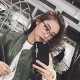 Tr90 nửa khung kính nam với kính cận thị khung nữ tròn mặt siêu nhẹ kính retro khung nam chống ánh sáng xanh phẳng