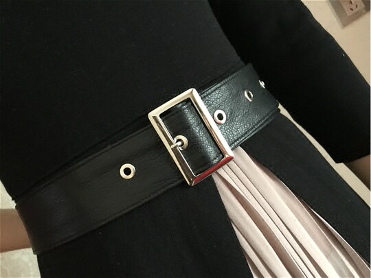 Genuine leather belt women's sheepskin decorative belt 2020 new style sweater coat windbreaker soft leather pin buckle wide belt
