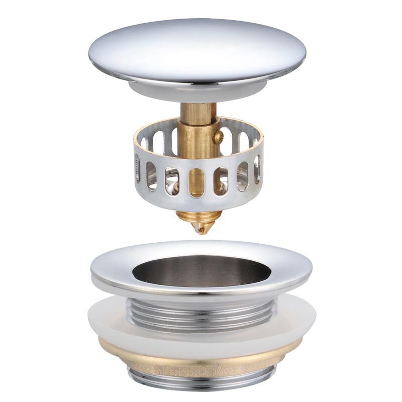 All-copper bouncing bathtub drainer with hair filter Mop Pool drainer Shower room Barrel tub accessories