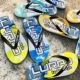 Luladi dép xỏ ngón nam chống trượt cá tính mang dép đi biển thời trang pinch sandal phiên bản Hàn Quốc của clip kéo
