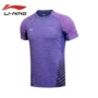 Li Ning chính hãng mùa thu mới thể thao nam áo thun cầu lông chuyên nghiệp thi đấu AAYK219-1-3 - Áo phông thể thao áo thun tanktop nam