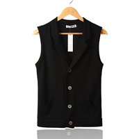Áo vest nam mùa thu Phiên bản Hàn Quốc của áo vest thể thao tự trồng không tay áo vest cotton mỏng áo khoác thủy triều áo thun ba lỗ