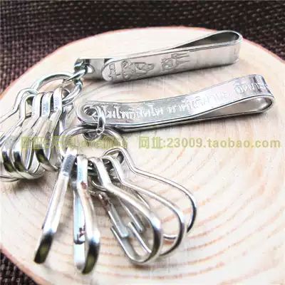 Thailand titanium steel single buckle Five buckle gilt buckle Buddha card clip Buddha card accessories clip Hanging Buddha card special clip