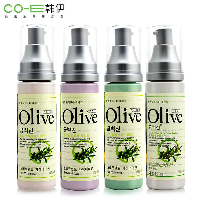 正品CO.E韩伊Olive橄榄悦颜粉底液90ml 粉底液 遮瑕 白皙保湿