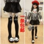 Mùa xuân và mùa thu mới mèo dày lên thậm chí chân dính liền với trẻ em Hàn Quốc romper vớ cotton cô gái xà cạp vớ vớ chống trơn cho bé