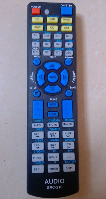 Power amplifier sound TV fan Universal remote control in place of the Tianlong Pioneer MARANTZ An bridge Ya