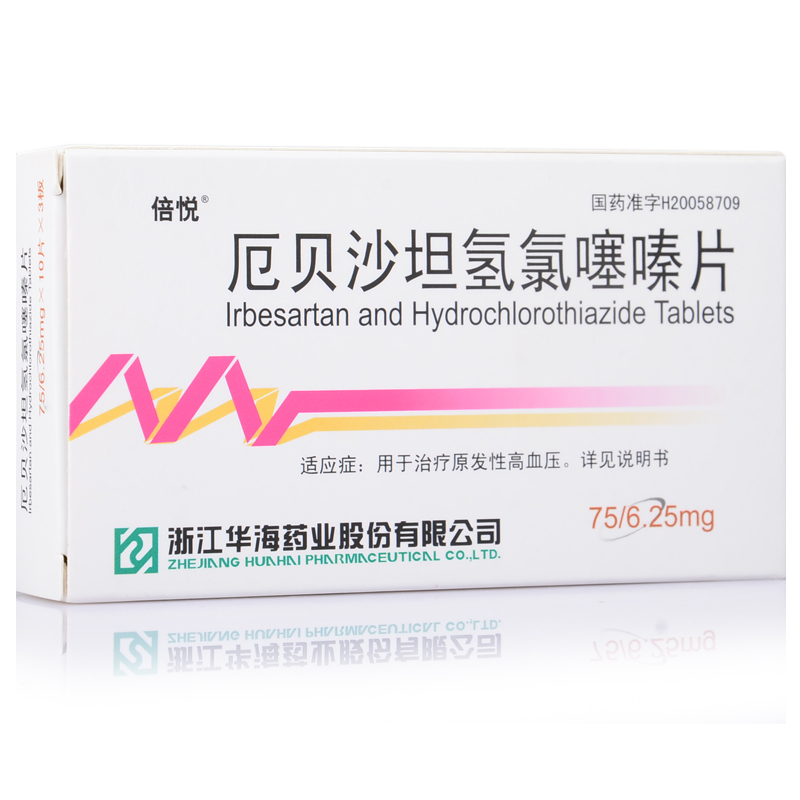 倍悦 厄贝沙坦氢氯噻嗪片 30片/盒