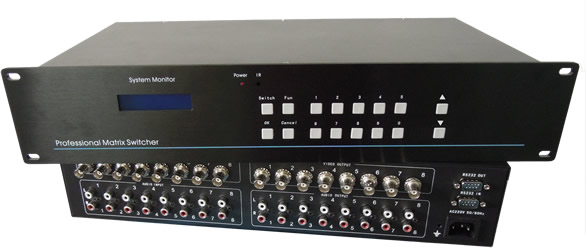 Audio and video eight-in-eight-out matrix AV8 in-4-out matrix 4 in-4-out av matrix Audio 8-in-8-out matrix