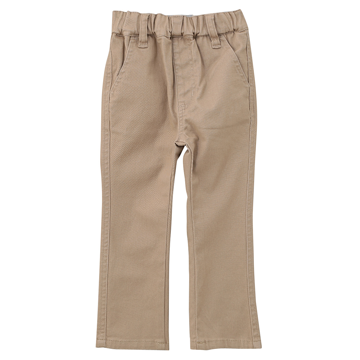 无印良品MUJI 童装 丝光斜纹弹力修身裤
