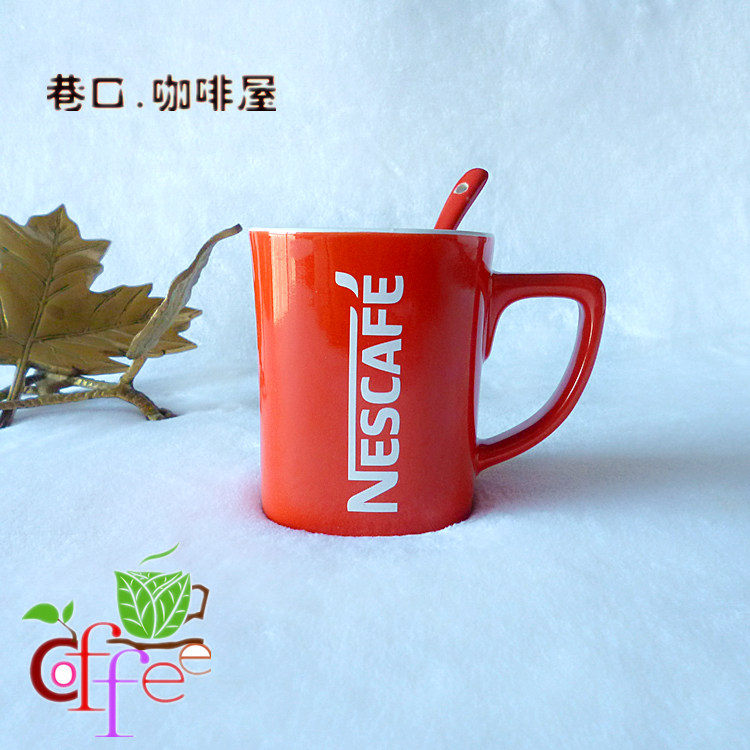 Nestle collection Red coffee Remembrance Edition coffee cup limited edition Coffee Red Cup Mark Cup Send Red Porcelain Spoon
