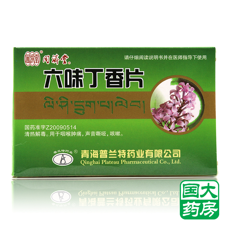 同济堂 六味丁香片 0.5g*24片/盒