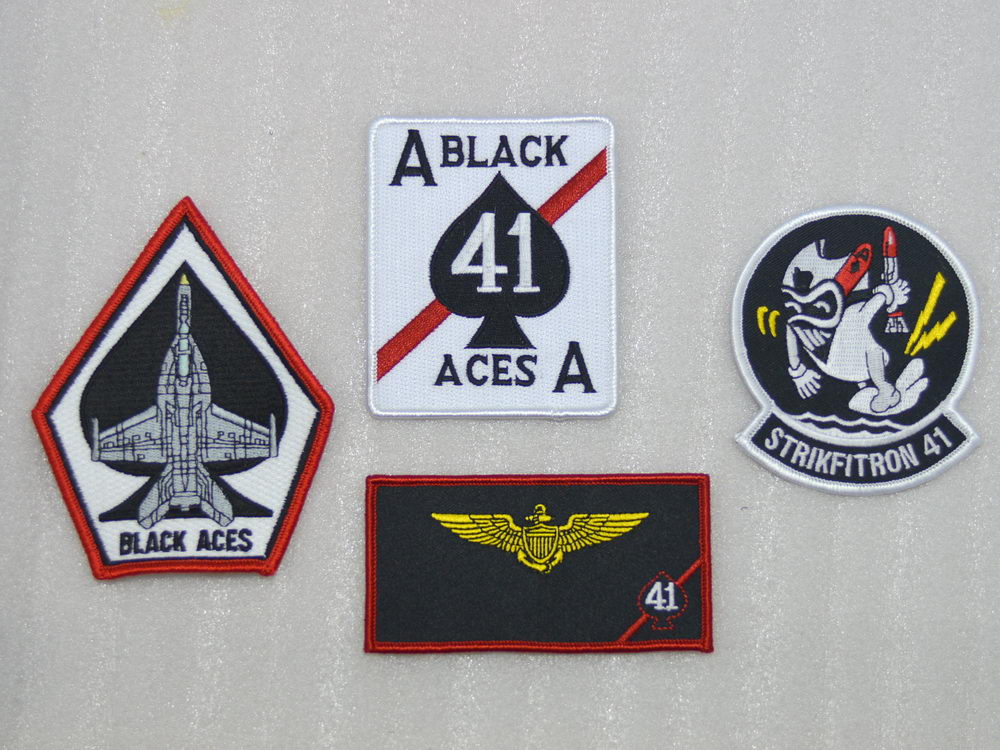U.S. Navy VFA-41 Black Aces BlackAces Squadron F A-18F Badge Badge