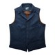 ແຫວນປະຈຳປີ AnnualRing American retro tweed Tweed wool flat lapel slim vest for men khaki