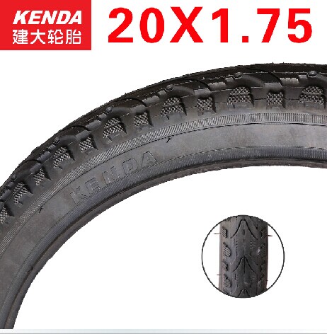 Kenda build up 20 * 1 75 outer tire folding car non-slip outer tire big row 20 inch P8 bike tire