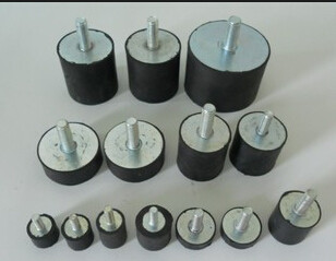 Rubber shock absorber flat-head damping cushion cushion M4 ~ M6 threaded * diameter * high