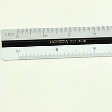 Линейка для черчения 日本原装uchida内田30cm三棱比例尺 1:20 33（1/3）25