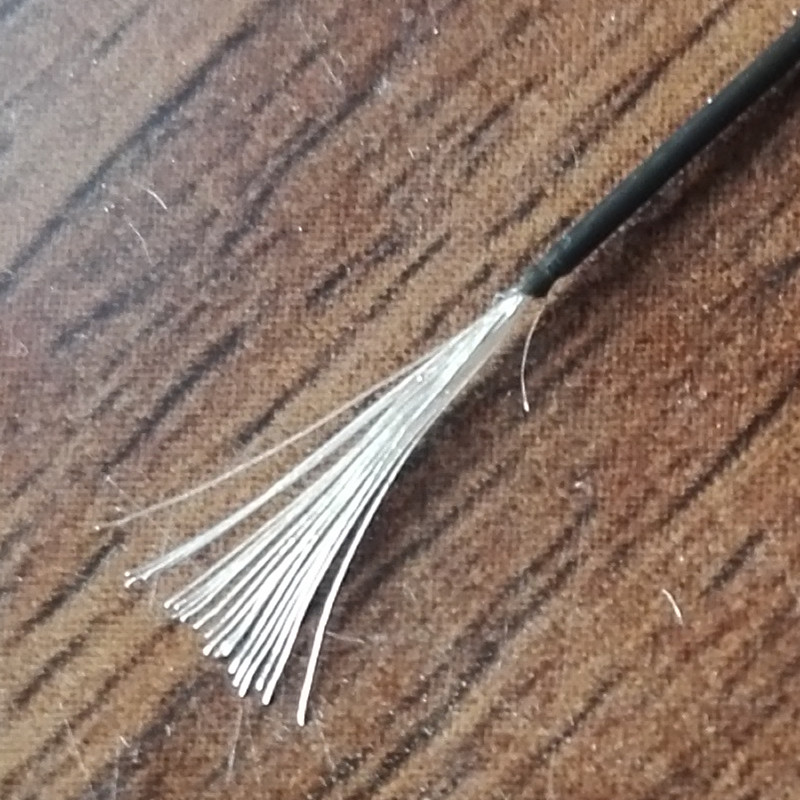 美国进口特氟龙镀银线耳机升级线超越古河线女神线外径0.65MM
