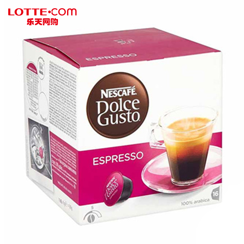 乐天网购Dolce Gusto意式特浓咖啡胶囊96g韩国休闲饮品下午茶进口