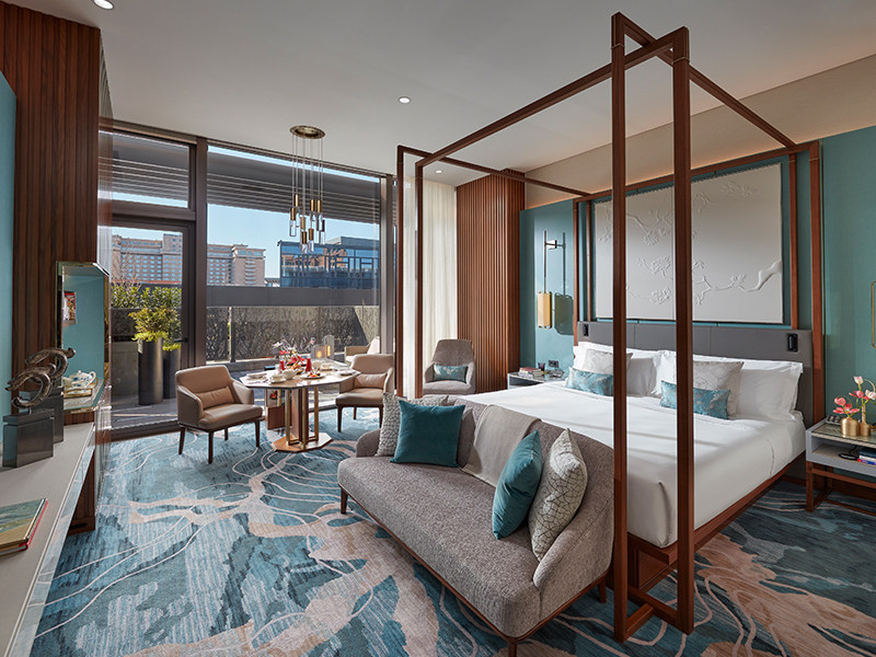 Beijing Wangfujing Wenhua Oriental Hotel Terrace Room with large bed room