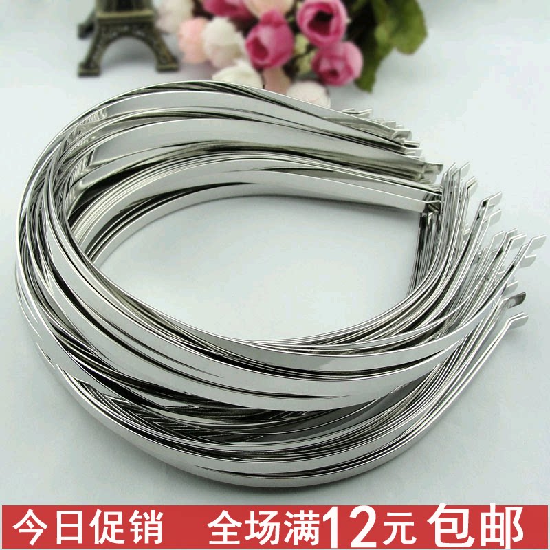 DIY Hair Stirrup Bottom Blank Stainless Steel Hair Stirrup Material Alloy Hair Stirrup Handmade Haircut Hair Clip Silver Color Pressure Hair Accessories