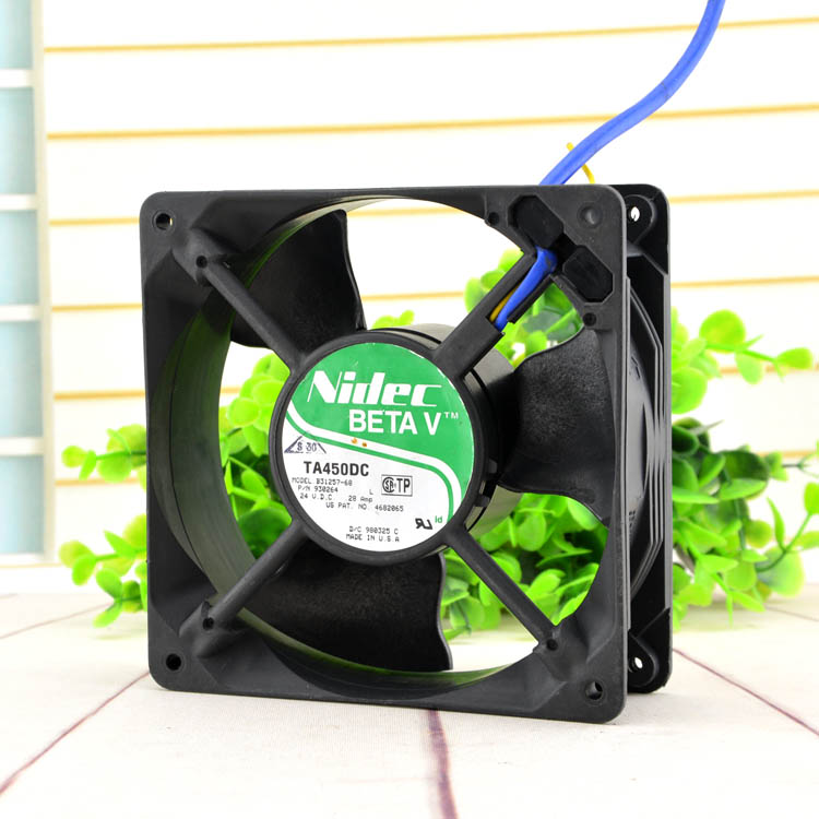 NIDEC TA450DC B31257-16A 12cm 24V 0 24V 28A 12038 12038 inverter Cooling fan