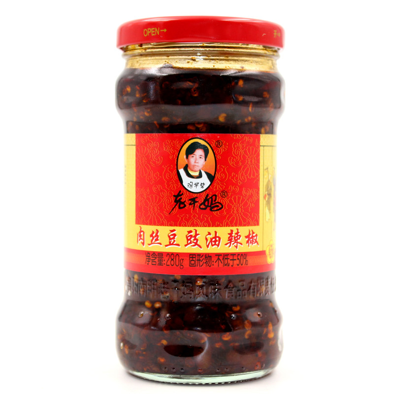 【天猫超市】陶华碧老干妈 鲜肉丝豆豉油辣椒280g 拌面酱调味料○