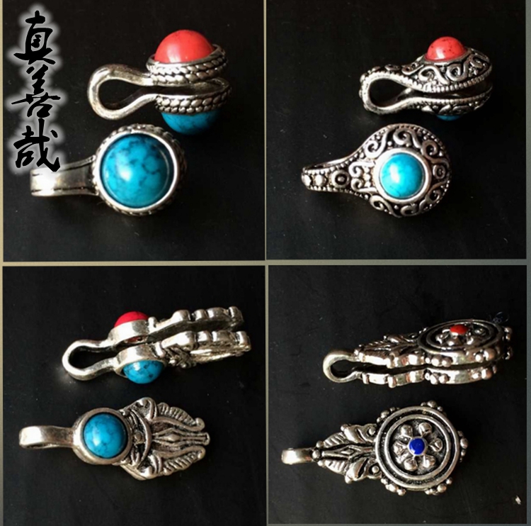 Medium pure brass silver-plated inlaid clip bracelet bracelet hanging chain clip diamond star and moon bodhi accessories