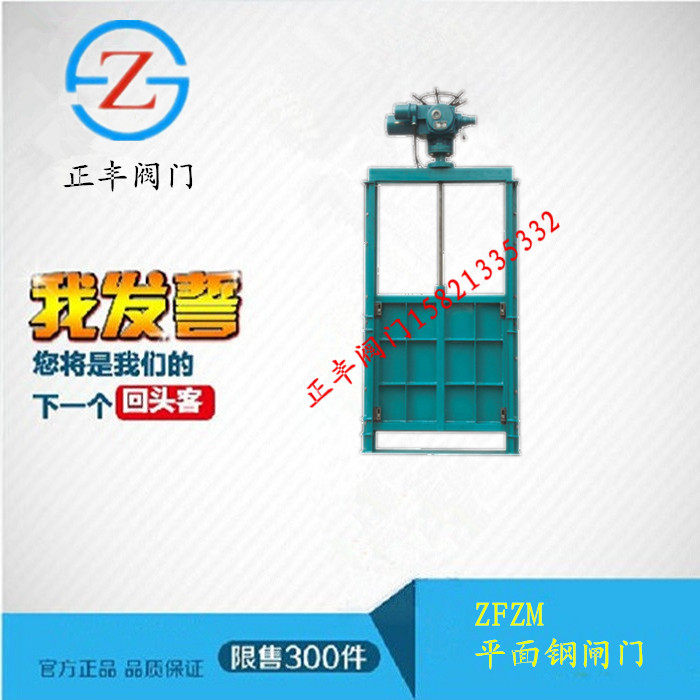 Official Zhengfeng Flat Steel Gate ZFZM Flat Steel Gate DN200 Zhengfeng Valve Brand Agent