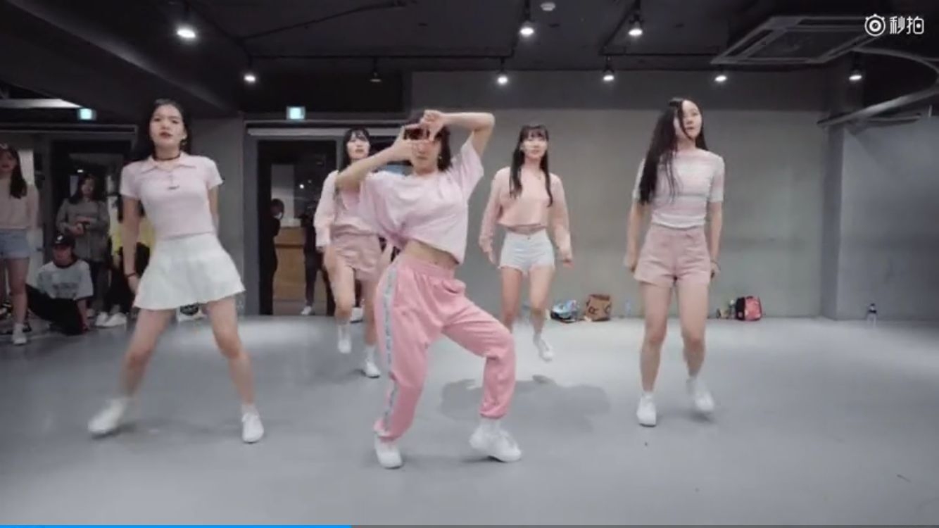 jazz jazz street dance pants Pink loose short-sleeved T-shirt loose drawstring sports thick cotton pants pants women's tide