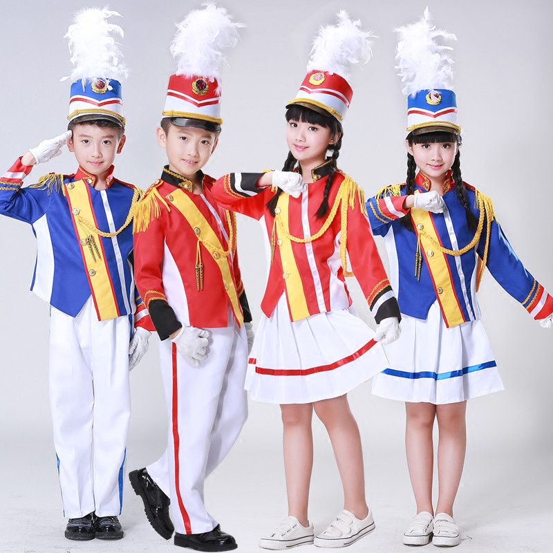 New Drum Number Team Clothing Primary And Middle School Students Kindergarten Up Flag Hand Clothing Honor Guard Clothing Honor Team Clothing Drum Number